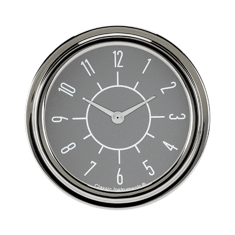 Classic Instruments 6-Pack Matching Gray 2 5/8" Clock - SX92GSLF