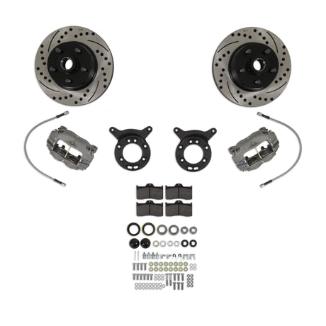 Scott Drake 64-69 Wilwood Disc Brake Conversion w/ Drilled & Slotted Rotors - DBC-6569-WW-DSR