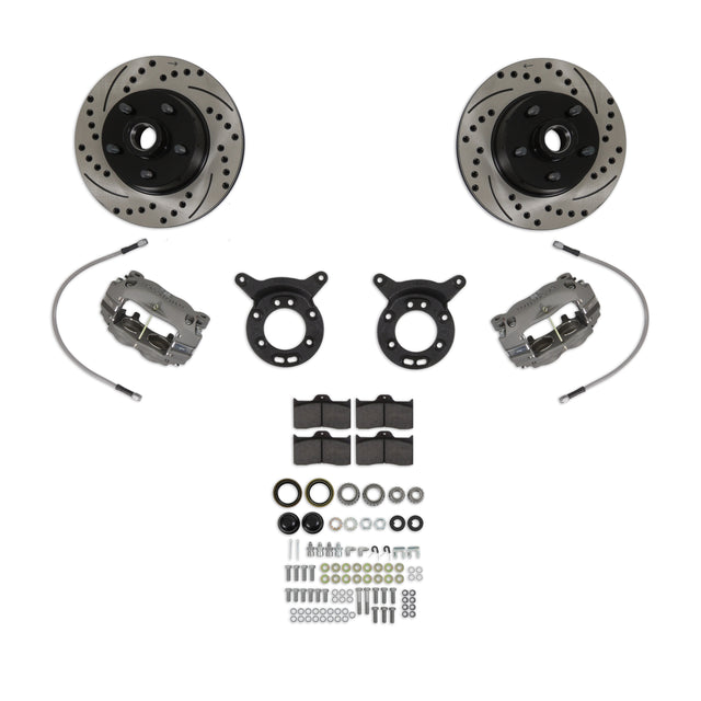 Scott Drake 64-69 Wilwood Disc Brake Conversion w/ Drilled & Slotted Rotors - DBC-6569-WW-DSR