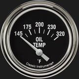 Classic Instruments Hot Rod 2 5/8" Oil Temperature Gauge - HR228SLF