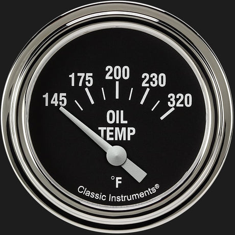 Classic Instruments Hot Rod 2 5/8" Oil Temperature Gauge - HR228SLF