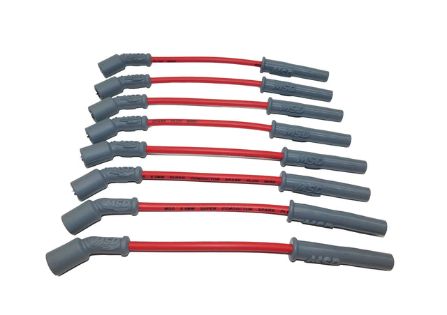 MSD Super Conductor Spark Plug Wire Set - 99-13 GM Truck & SUV - Red - 32829