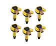 ACCEL Ignition Coil- SuperCoil- 2010-2016 Ford EcoBoost 3.5L V6- 6-Pack (3-Pin)-Yellow - 140646-6