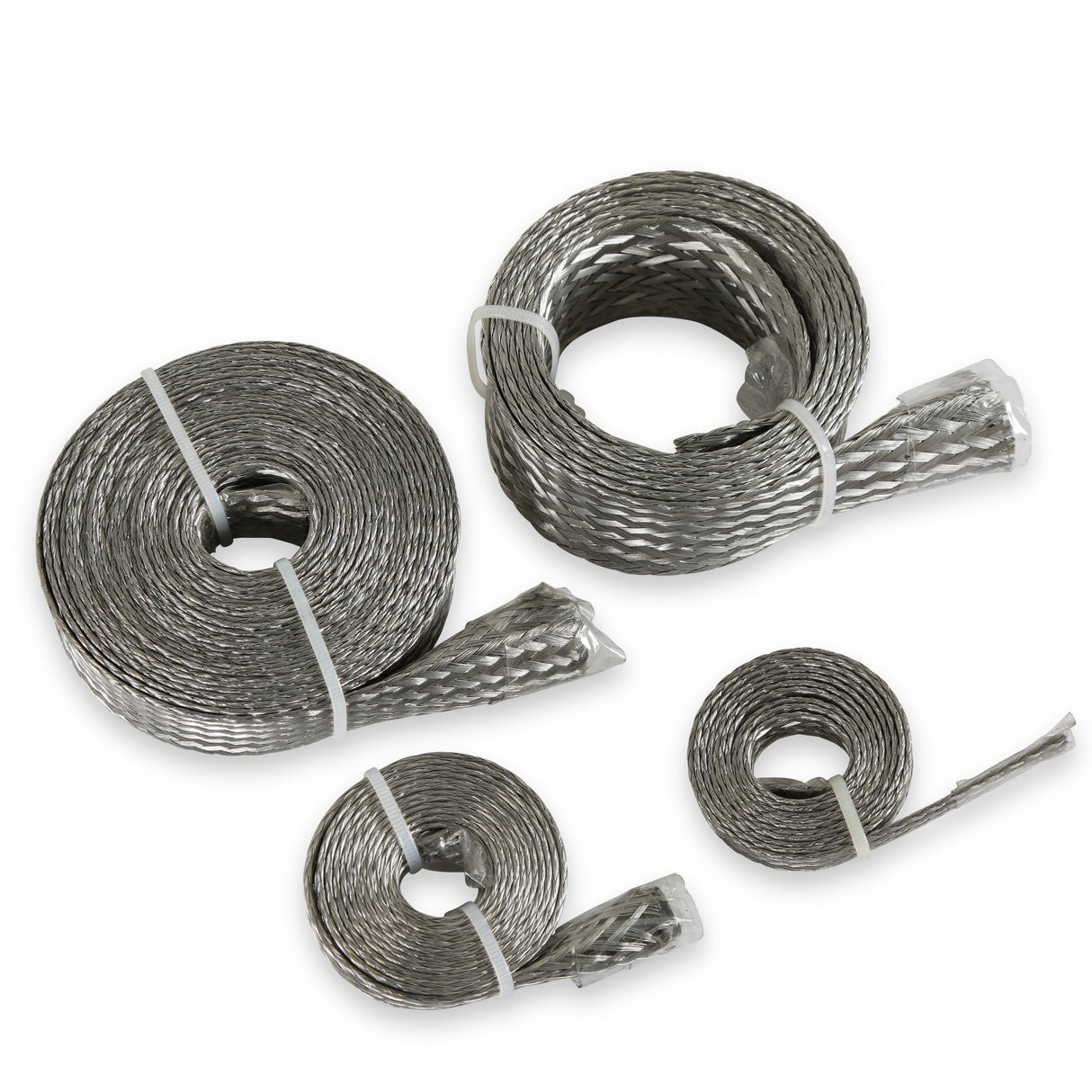 Mr Gasket Flex-Braid Hose Sleeve Kit - Silver - 8092
