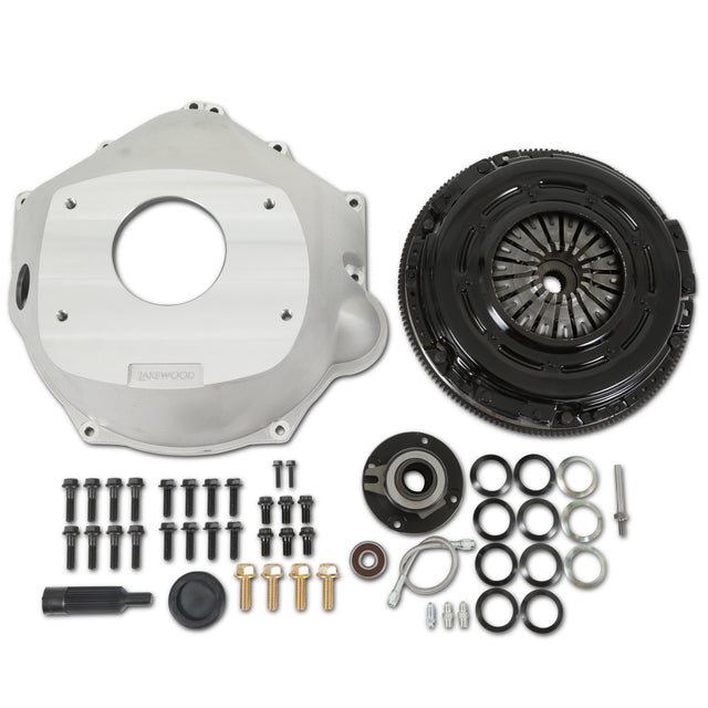Holley 319-504 Complete Transmission Installation Kit - 6-Bolt LS Engine to TKX / TKO