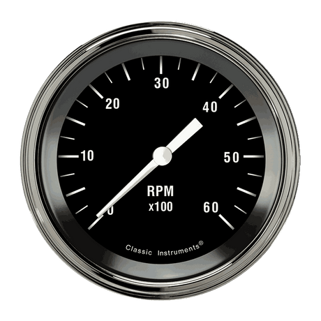 Classic Instruments HOT ROD 3IN TACH 6000 RPM - HR60SLC