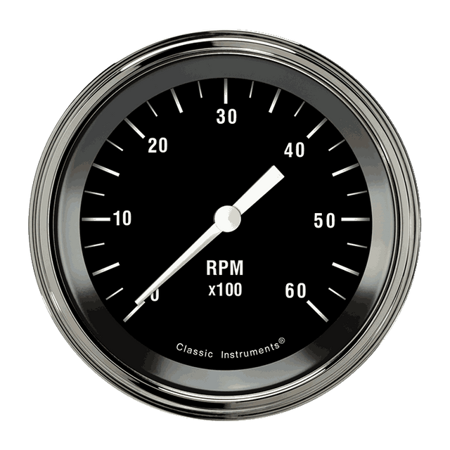 Classic Instruments HOT ROD 3IN TACH 6000 RPM - HR60SLC