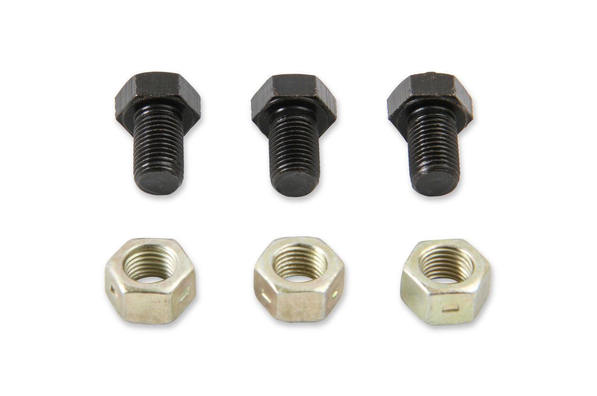 Mr Gasket Torque Converter To Flexplate Bolts - 3/8-24 x 5/8 Inch - 3 Per Set - 6716