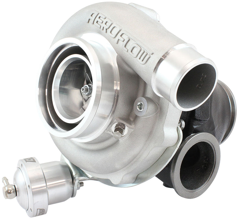 Aeroflow BOOSTED B5855 .92 Turbocharger 770HP, Natural Cast Finish Internal Wastegate, V-Band Inlet & Exhaust Flanges (AF8005-3045)