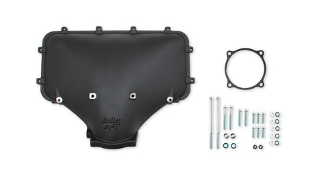 Holley EFI HI-RAM 105MM Cast Side Mount Plenum Top - 300-301BK