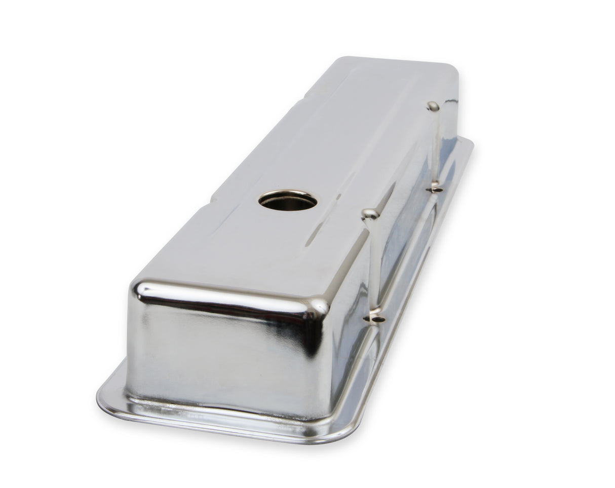 Mr Gasket Chrome Valve Covers - Dual Cap Holes - 9800