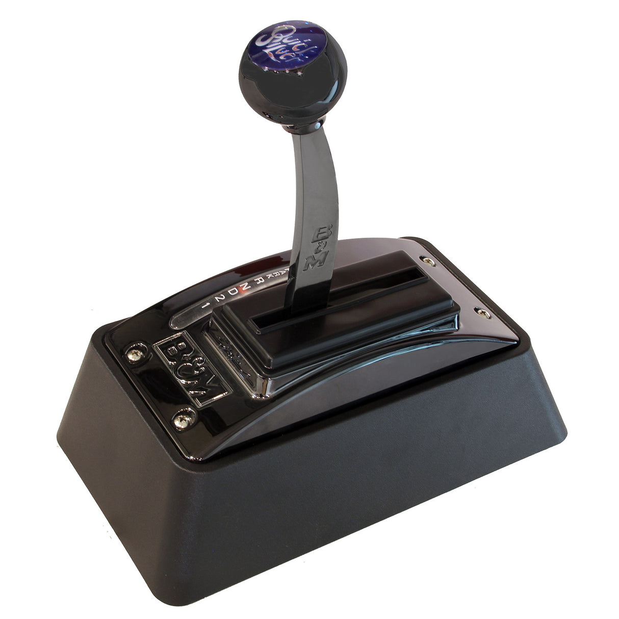 B&M Automatic Ratchet Shifter - Quicksilver - Black - 81683
