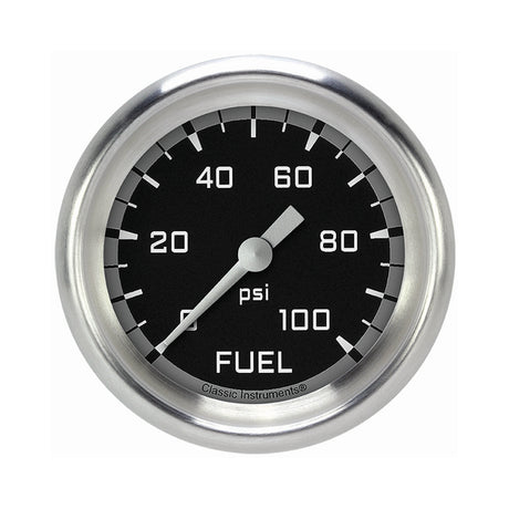 Classic Instruments AutoCross Gray 2 5/8" Fuel Pressure Gauge, 100 psi - AX346GAPF