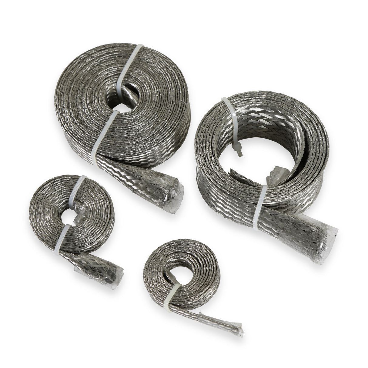 Mr Gasket Flex-Braid Hose Sleeve Kit - Silver - 8092