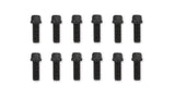 Mr Gasket Header Bolts -3/8-16 x 1 Inch Hex Head - Black Oxide - 917