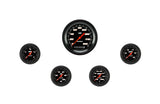 Classic Instruments Velocity Black Five Gauge Set 100 - VS100BBLF