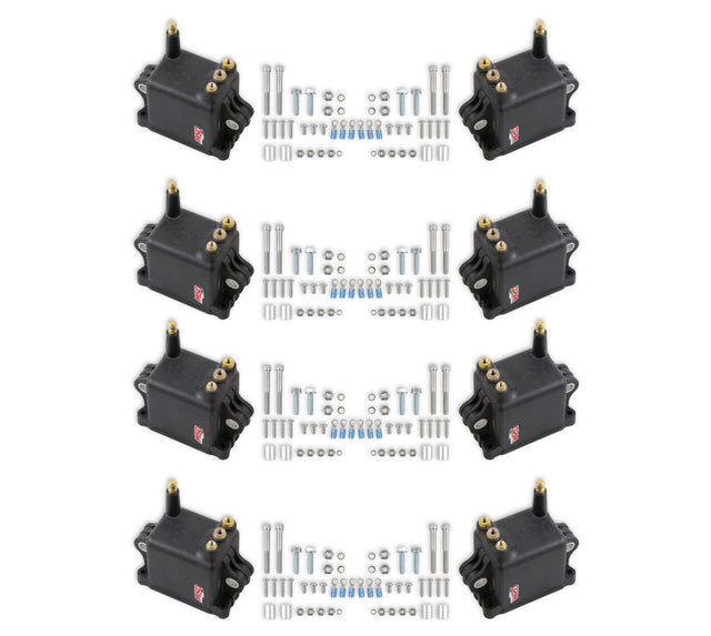 MSD Ignition Coil - High Output - Black - 8-Pack - 828038