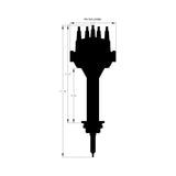 Holley 565-209BK EFI Dual Sync Mopar 383-400 Distributor, Black