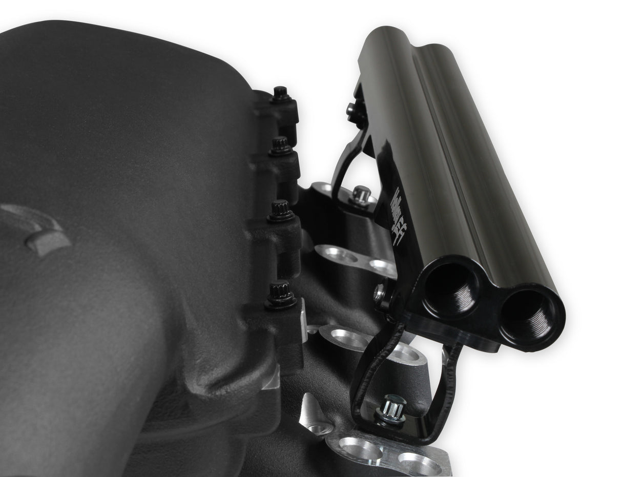 Holley 300-683BK Lo-Ram Manifold Kit Dual Injector- Black - GM LS3/L92