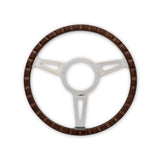 Scott Drake Steering Wheel Corso Feroce Shelby Style Wood and Aluminum 14" - S1MS-3600-WG-14
