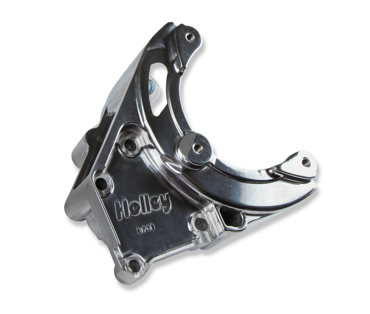 Holley 20-140BK LS High-Mount A/C Accessory Drive Kit - Includes R4 A/C Compressor, Tensioner, & Pulleys- Black Finish