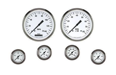 Classic Instruments White Hot Six Gauge Set 151 - WH151SLF