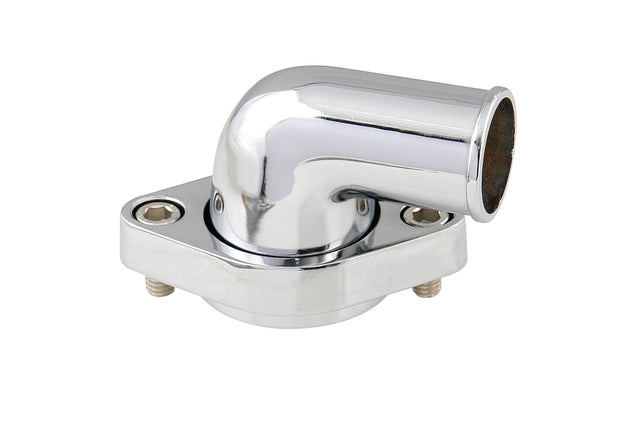 Mr Gasket O-ring Style Chrome Water Neck - 90 degree - 9142G