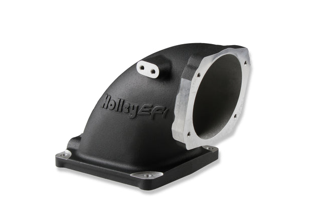 Holley 300-248BK Black Cast Aluminum 4500 EFI Throttle Body Intake Elbow-Ls