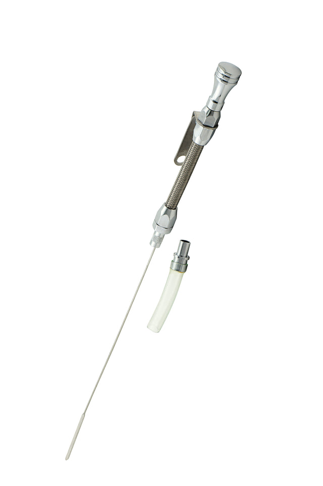 Mr Gasket Engine Oil Dipstick & Tube - Braided Stainless Steel - 9706G