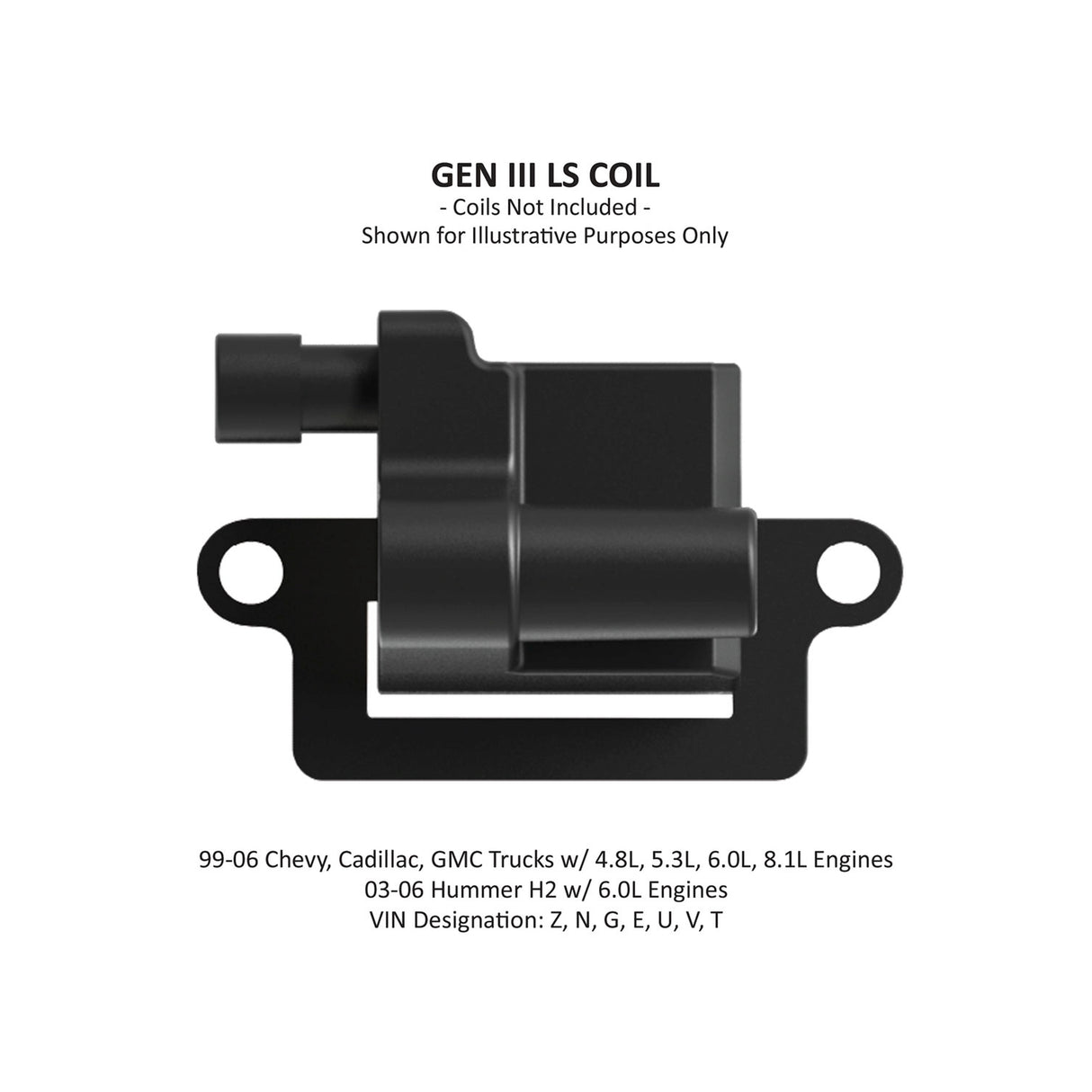 Holley 561-128 EFI Ignition Coil Remote Relocation Bracket, Black Finish, Pair