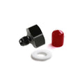 NOS Black T7075 aluminum 6AN-660 Bottle Nut Adapter - 16226NOS