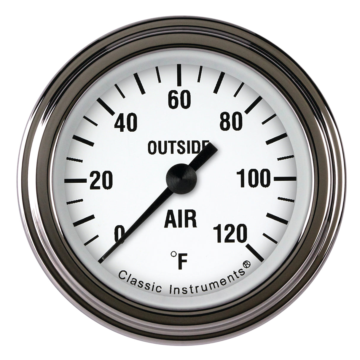 Classic Instruments White Hot 2 1/8" External Air Temp. Gauge - WH199SLF