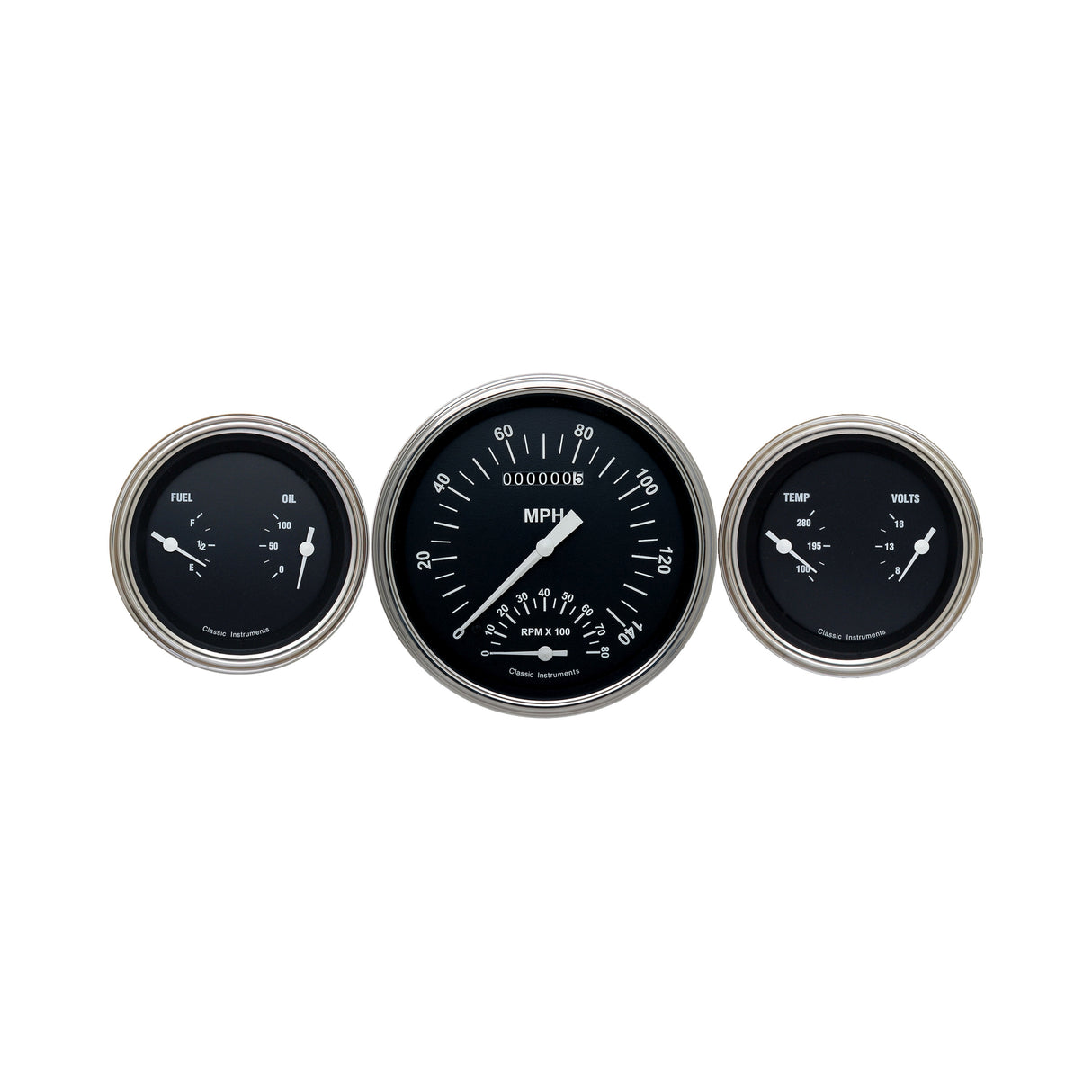 Classic Instruments HOT ROD 5INSPEEDTACH, 2 - 3IN DUALS-GM - HR61SLC
