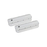 Holley 241-278 GM Licensed Valve Cover - Track Series - BBC - Fabricated Aluminum - Natural Anodized