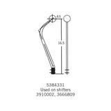 Hurst Competition/Plus Shifter Stick - Chrome - 5384331