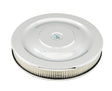 Mr Gasket Air Cleaner - 14 Inch Diameter x 2-1/4 Inch Tall - Chrome - 1480