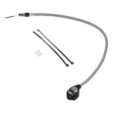 B&M Locking Auto Trans Dipstick & Tube - Billet Aluminum/Stainless Steel Braided - 22173