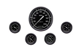 Classic Instruments AutoCross Gray Five Gauge Set 154 - AX154GBLF