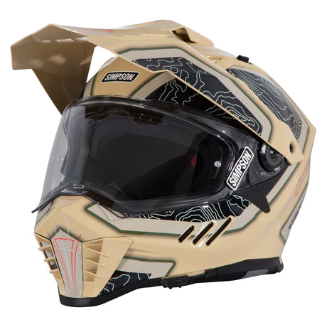 Simpson Motorcycle Xcursion Bandit Helmet - Summit Khaki - Extra Small - XBS8XS