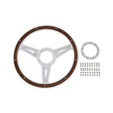 Scott Drake Steering Wheel Corso Feroce Shelby Style Wood and Aluminum 15" - S1MS-3600-WG
