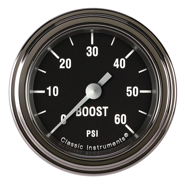 Classic Instruments Hot Rod 2-1/8" Boost Gauge (60 PSI) - HR143SLF