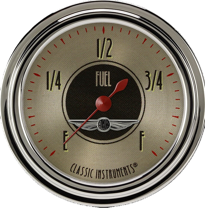 Classic Instruments All American Nickel 2 5/8" Fuel Gauge - AN309SLC