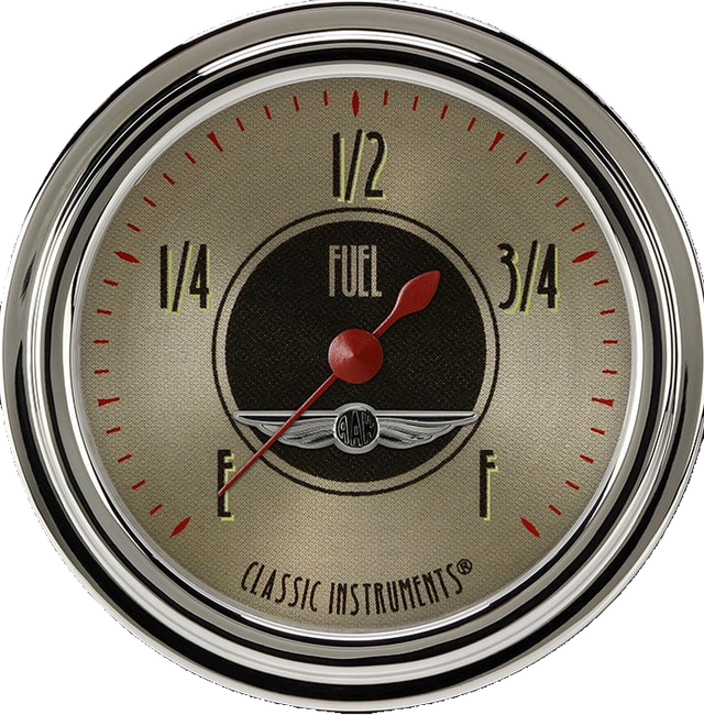 Classic Instruments All American Nickel 2 5/8" Fuel Gauge - AN309SLC