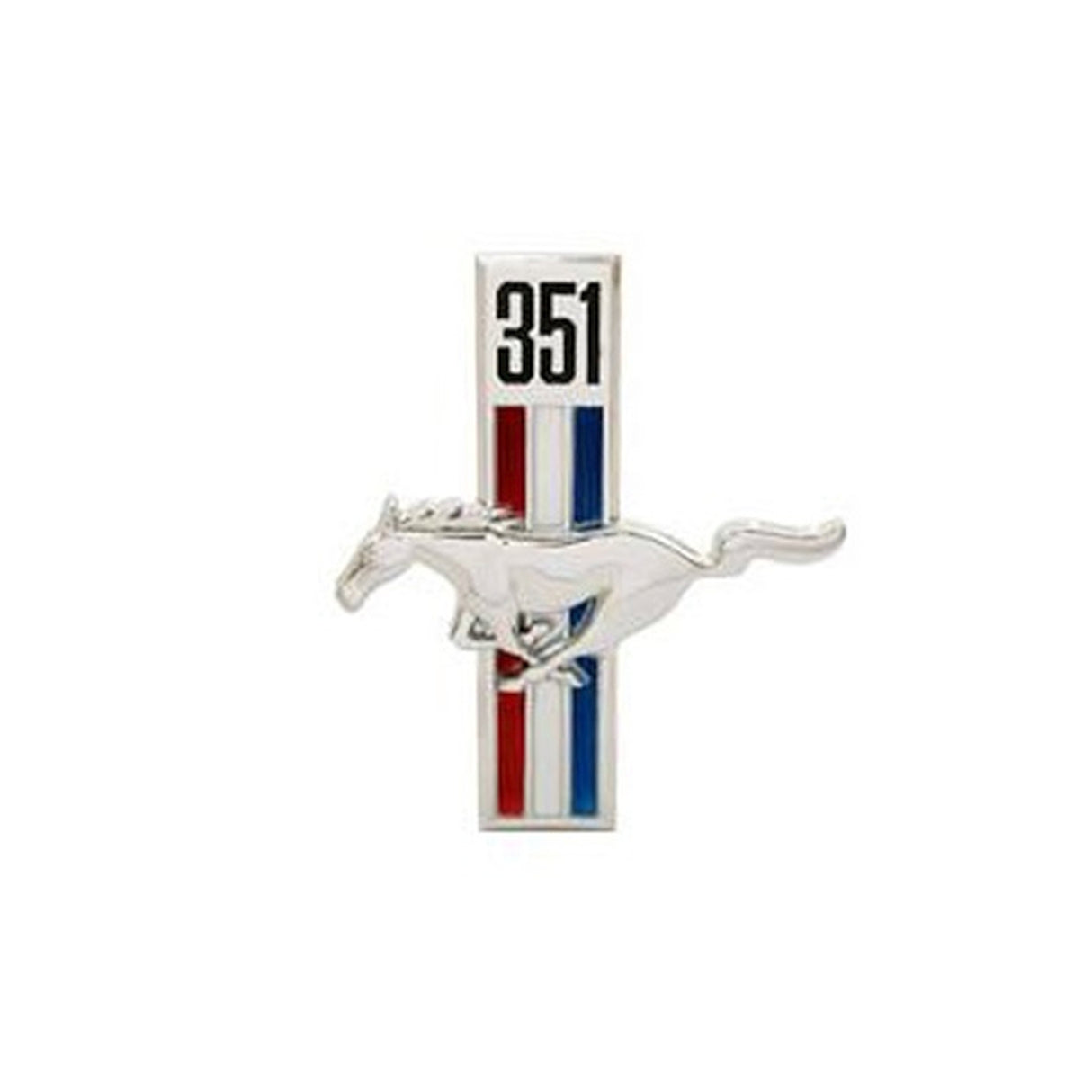 Scott Drake Fender Emblem,351 Running Horse, Driver Side - C7ZZ-16229-W