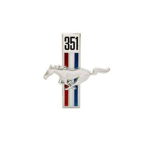 Scott Drake Fender Emblem,351 Running Horse, Driver Side - C7ZZ-16229-W