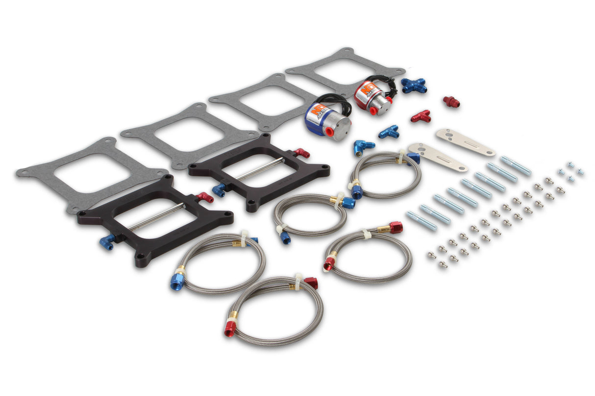 NOS Pro-Shot Fogger "Upgrade Kit" Cheater Nitrous System-Dual 4150 Holley Flange - 02021NOS