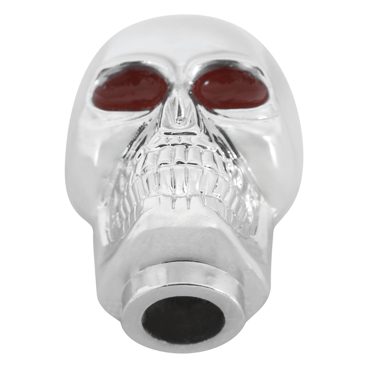 Mr Gasket Shifter Knob - Chrome - Skull With Red Eyes - 9628