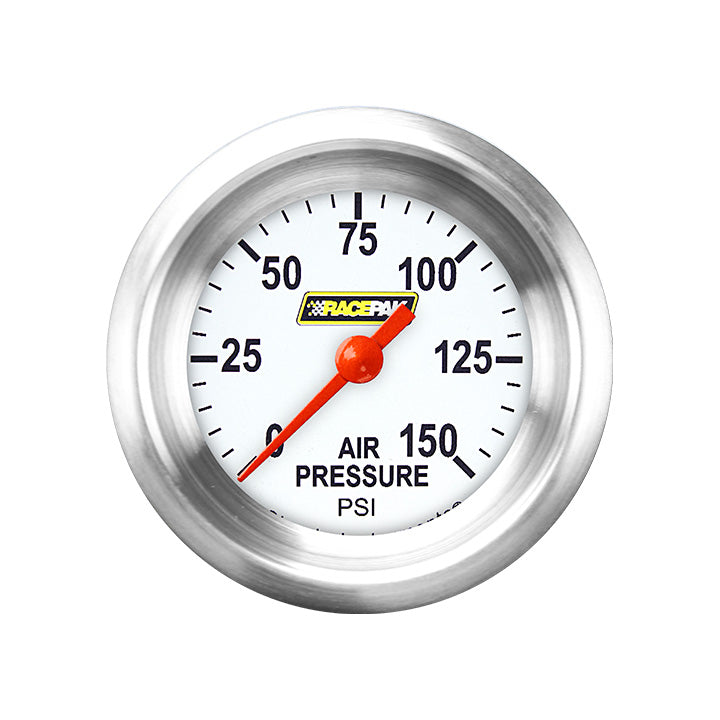 Classic Instruments Racepak 2-1/8" Full Sweep Air Pressure Gauge Standard Performance Bezel 150 PSI - RP118WAPF