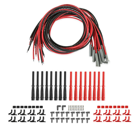 MSD Dual Plug Hemi Wire Set, Red and Black Super Conductor 8.5mm - 31559