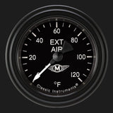 Classic Instruments Moal Bomber 2 1/8" Outside Air Temp. Gauge - MA199BLF